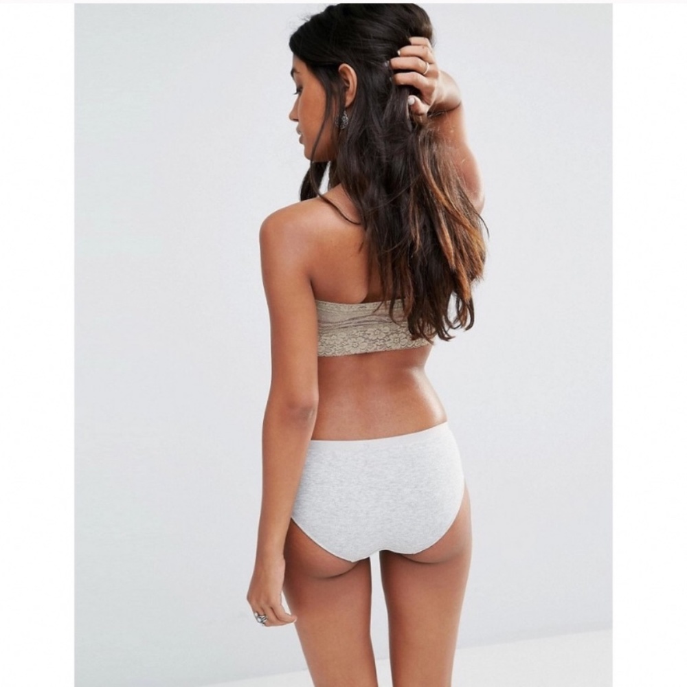 Free People Taupe Lace Bandeau Bralette Sz XS - Picture 4 of 8